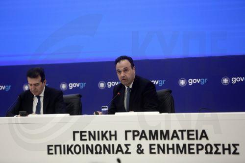 Ο  υπουργός Ψηφιακής Διακυβέρνησης και Τεχνητής Νοημοσύνης, Δημήτρης Παπαστεργίου (Δ) μιλάει στην συνέντευξη τύπου με θέμα «Οδικός Χάρτης και Επιχειρησιακό Σχέδιο για την Καθολική Εφαρμογή της Απαγόρευσης Πώλησης Καπνικών και Αλκοόλ σε Ανήλικους» στο υπουργείο Ψηφιακής Διακυβέρνησης, Αθήνα Τετάρτη 18 Μαρτίου 2026. ΑΠΕ-ΜΠΕ/ΑΠΕ-ΜΠΕ/ΓΙΑΝΝΗΣ ΚΟΛΕΣΙΔΗΣ