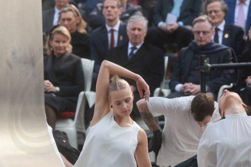 epa12841098 King Philippe and Queen Mathilde of Belgium with Prime Minister Bart de Wever (R) attending a memorial ceremony on the 10th anniversary of the Brussels attacks in Brussels, Belgium, 22 March 2026. Brussels was struck by coordinated suicide bombings on 22 March 2016, claimed by the so-called Islamic State. Two blasts detonated in the departure...