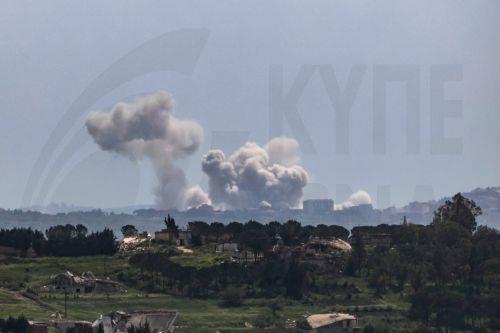 epa12915585 Israeli soldiers operate on the Lebanese side of the border, as seen from the Upper Galilee in northern Israel, 26 April 2026, amid a ceasefire between Israel and Lebanon. On 26 April, Israeli Prime Minister Netanyahu has ordered the military to 'vigorously' target Hezbollah positions, accusing the group of ceasefire violations.  EPA/ATEF SAFADI