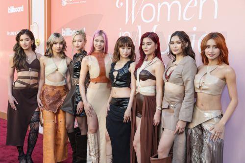 epaselect epa12922992 Filipino girl group BINI arrives on the red carpet for the Billboard Woman in Music Awards at the Hollywood Palladium in Hollywood, California, USA, 29 April 2026.  EPA/CHRIS TORRES