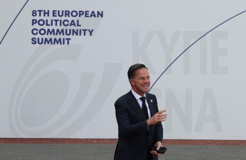 epa12931737 NATO Secretary General Mark Rutte arrives for a meeting of the European Political Community in Yerevan, Armenia, 04 May 2026. The summit is taking place in the Armenian capital, with topics including European security in the context of economics and energy.  EPA/HAYK BAGHDASARYAN