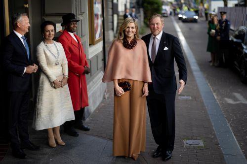 epa12934827 Dutch King Willem-Alexander and Queen Maxima arrive at the May 5 concert on the Amstel in Amsterdam, the Netherlands, 05 May 2026. The concert traditionally marks the conclusion of the National Liberation Celebration.  EPA/RAMON VAN FLYMEN