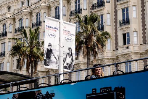 epa12947067 A promotional banner featuring the poster for the 79th edition of the Cannes Film Festival in Cannes, France, 11 May 2026. The film festival runs from 12 to 23 May 2026.  EPA/TERESA SUAREZ