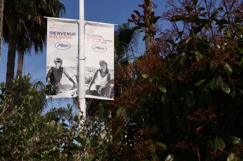 epa12947073 A promotional banner featuring the poster for the 79th edition of the Cannes Film Festival in Cannes, France, 11 May 2026. The film festival runs from 12 to 23 May 2026.  EPA/TERESA SUAREZ