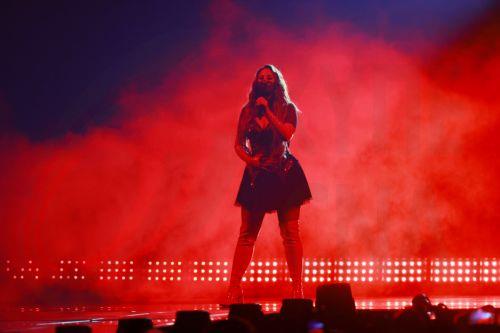 epa12948083 Felicia of Sweden performs the song 'My System' during the dress rehearsals for the first semi-final of the 70th Eurovision Song Contest (ESC) in Vienna, Austria, 11 May 2026. The first semi-final of the ESC 2026 is scheduled for 12 May.  EPA/HANNIBAL HANSCHKE