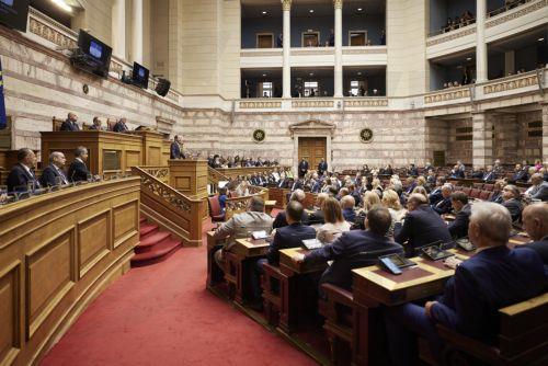 (ΞΕΝΗ ΔΗΜΟΣΙΕΥΣΗ) Ειδική συνεδρίαση της Ολομέλειας της Βουλής των Ελλήνων κατά την οποία απευθύνεται στο Σώμα ο Πρόεδρος της Κυπριακής Δημοκρατίας Νίκος Χριστοδουλίδης, παρουσία του πρωθυπουργού Κυριάκου Μητσοτάκη, Αθήνα, Πέμπτη 14 Μαΐου 2026. ΑΠΕ-ΜΠΕ/ΓΡΑΦΕΙΟ ΤΥΠΟΥ ΠΡΩΘΥΠΟΥΡΓΟΥ/ΔΗΜΗΤΡΗΣ ΠΑΠΑΜΗΤΣΟΣ