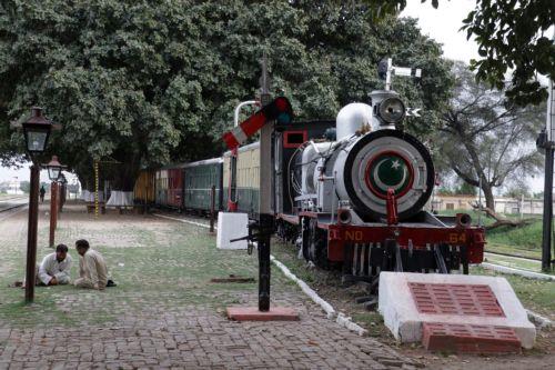 epa12958414 Steam locomotive ZB 207 is displayed at Golra Railway Station in Islamabad, Pakistan, 14 May 2026. The German-built narrow-gauge engine, manufactured in 1930 by Hanomag, operated on the Bannu-Tank railway line and is now preserved as part of Pakistan Railways’ historical collection.  EPA/SOHAIL SHAHZAD
