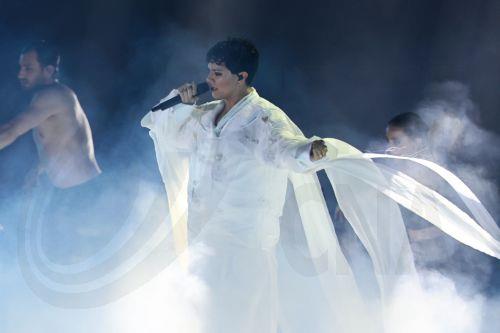 epa12958513 Austria’s JJ, winner of ESC 2025, performs the song ‘Wasted Love’ during the second semi-final of the 70th Eurovision Song Contest (ESC) in Vienna, Austria, 14 May 2026. The grand final of the ESC 2026 is scheduled for 16 May.  EPA/HANNIBAL HANSCHKE
