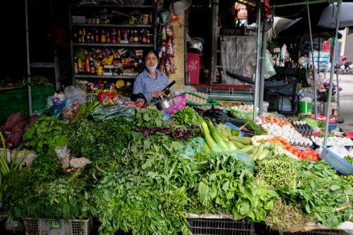 epa12969854 A woman sells vegetables at a market in Hanoi, Vietnam, 18 May 2026. Vietnam's economic growth is expected to slow to 6.8 percent in 2026, according to the World Bank’s forecast recently. Vietnam's gross domestic product (GDP) grew at 8.02 percent in 2025, according to data released by the General Statistics Office.  EPA/LUONG THAI LINH