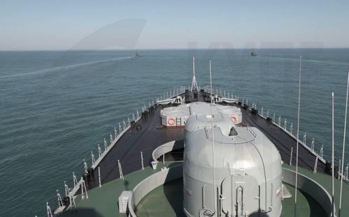 epa12980986 A still image taken from a handout video made available by the Press Service of the Russian Ministry of Defence on 21 May 2026 shows a warship during drills of nuclear forces of Russia at an undisclosed location. Russia hold drills of nuclear forces from May 19 to 21.  EPA/RUSSIAN DEFENCE MINISTRY PRESS SERVICE / HANDOUT MANDATORY CREDIT...