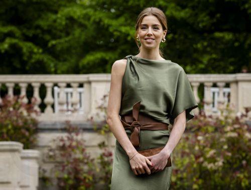 epa12981002 Dutch Princess Alexia poses during the traditional photo session in the Dutch Garden in Clingendael Park in The Hague, The Netherlands, 21 May 2026.  EPA/REMKO DE WAAL