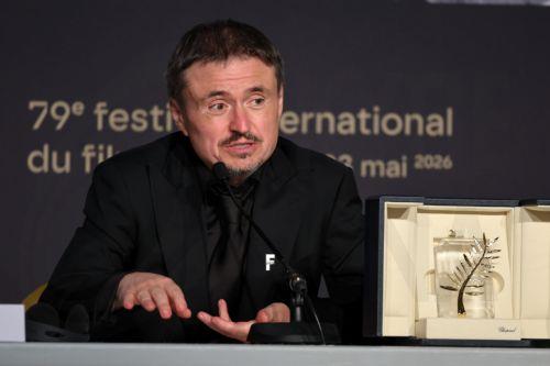 epa12989291 Cristian Mungiu, winner of the Palme d’Or for "Fjord attends the Palme d'Or winners press conference at the closing and awards ceremony of the 79th annual Cannes Film Festival, in Cannes, France, 23 May 2026. The film festival runs from 12 to 23 May 2026.  EPA/HODA DAVAINE / POOL
