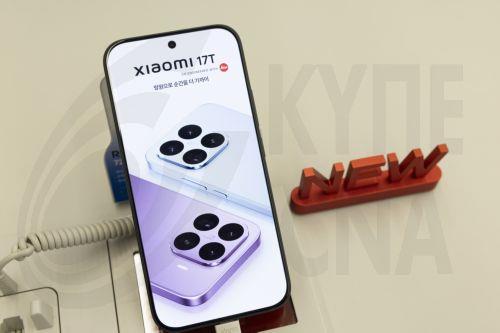 epa13001668 A view of the Xiaomi's new smart phone '17 T' during a launching event at the Xiaomi store in Seoul, South Korea, 29 May 2026.  EPA/JEON HEON-KYUN