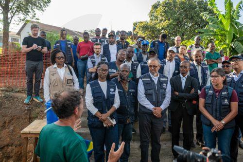 epa13006204 World Health Organization (WHO) Director-General Tedros Adhanom Ghebreyesus (C) visits a renovated building designed for the treatment of Ebola virus patients in Bunia, Ituri, Democratic Republic of Congo, 31 May 2026. According to WHO, the Bundibugyo virus disease (BVD) outbreak in the Democratic Republic of the Congo and Uganda continues to...