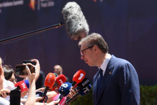 epa13017558 Serbian President Aleksandar Vucic arrives at the EU-Western Balkans summit in Tivat, Montenegro, 05 June 2026. The high-level one-day summit brings together European Union (EU) leaders and their Western Balkan counterparts to discuss concrete integration measures and accelerate the region's path toward bloc membership.  EPA/BORIS PEJOVIC