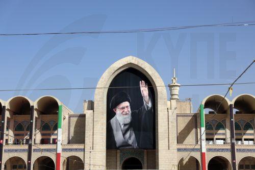 epa13082422 An exterior view of the Imam Khomeini Mosalla Grand Mosque, ahead of farewell and funeral ceremonies for late Iranian Supreme Leader Ayatollah Ali Khamenei, in Tehran, Iran, 03 July 2026. Iran is set to hold a multi-day state funeral from 04 to 09 July for Khamenei, who was killed in a joint US and Israeli airstrike on 28 February.  EPA/ABEDIN...