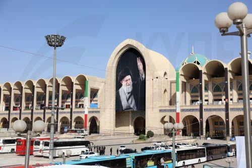 epa13082426 An exterior view of the Imam Khomeini Mosalla Grand Mosque, ahead of farewell and funeral ceremonies for late Iranian Supreme Leader Ayatollah Ali Khamenei, in Tehran, Iran, 03 July 2026. Iran is set to hold a multi-day state funeral from 04 to 09 July for Khamenei, who was killed in a joint US and Israeli airstrike on 28 February.  EPA/ABEDIN...
