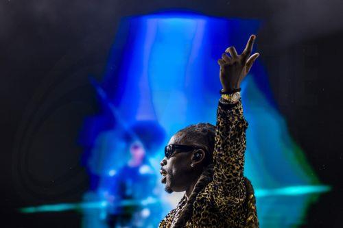 epa13132922 French rapper Jok'Air, the pseudonym of Melvin Felix Aka, performs on the Vega stage during the 49th edition of the Paleo Festival in Nyon, Switzerland, 25 July 2026. The Paleo Festival is an open-air music festival in the western part of Switzerland with about 250,000 spectators in six days and takes place from 21 to 26 July.  EPA/SALVATORE DI...