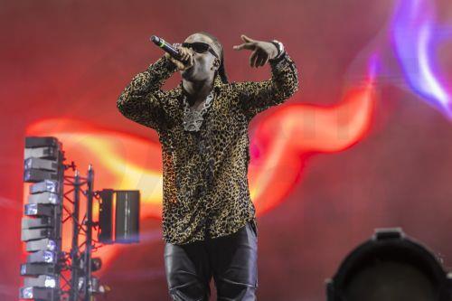 epa13132925 French rapper Jok'Air, the pseudonym of Melvin Felix Aka, performs on the Vega stage during the 49th edition of the Paleo Festival in Nyon, Switzerland, 25 July 2026. The Paleo Festival is an open-air music festival in the western part of Switzerland with about 250,000 spectators in six days and takes place from 21 to 26 July.  EPA/SALVATORE DI...