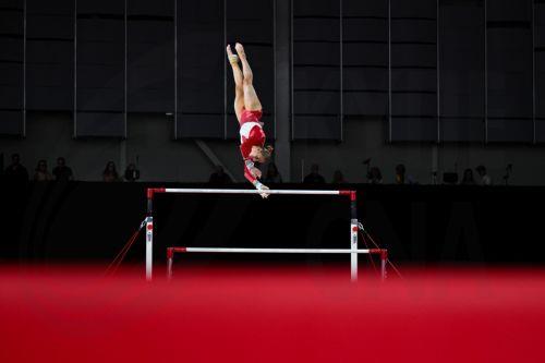 epa13133036 Ruby Stacey of England competes during the Artistic Gymnastics Women’s Team Final and Individual Qualification during the Glasgow 2026 Commonwealth Games at the Glasgow International Arena in Glasgow, Britain, 25 July 2026.  EPA/LUKAS COCH AUSTRALIA AND NEW ZEALAND OUT