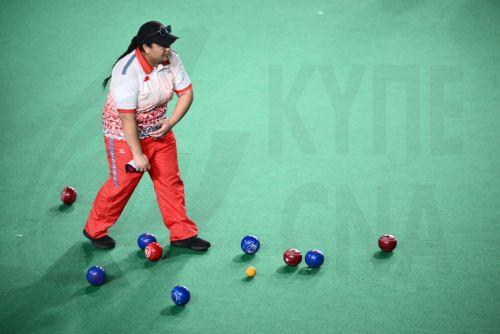 epa13135039 Paris Baker of Tonga is seen during the Women's Pairs Sectional fourth round match between Tonga and Malta at SEC Centre Hall 3 during the Glasgow 2026 Commonwealth Games  in Glasgow, Britain, 26 July 2026.  EPA/JOEL CARRETT AUSTRALIA AND NEW ZEALAND OUT