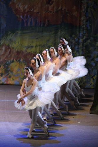 epa13185937 Artists from the Christa Mertins National Ballet of Guatemala present a performance of 'Swan Lake' in the Efrain Recinos Great Hall of the Miguel Angel Asturias Cultural Center in Guatemala City, Guatemala, 22 August 2026.  EPA/Alex Cruz