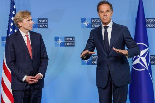 epa13194406 US Under Secretary of War for Policy Elbridge Colby (L) and NATO Secretary General Mark Rutte meet at the North Atlantic Treaty Organization (NATO) headquarters, in Brussels, Belgium, 27 August 2026. Colby will later participate in a meeting of the North Atlantic Council with Allied Ambassadors.  EPA/OLIVIER MATTHYS