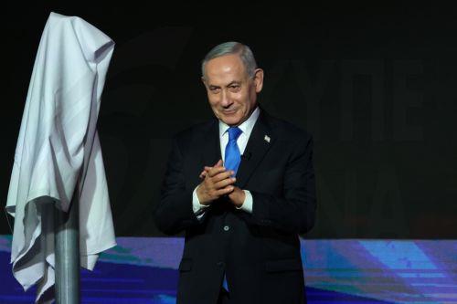 epa13246645 Israeli Prime Minister Benjamin Netanyahu gestures during a Likud party elections campaign event in Tel Aviv, Israel, 17 September 2026. General elections are scheduled to be held in Israel on 27 October 2026.  EPA/ATEF SAFADI