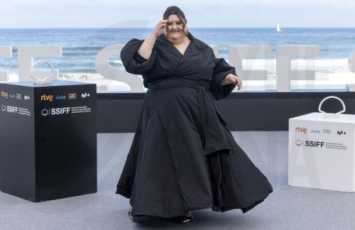 epa13254075 Actor Carolina Alvarez poses during the presentation of the film 'Mis muertos tristes' (My Sad Dead) at the 74th edition of the San Sebastian Film Festival in San Sebastian, Spain, 21 September 2026.  EPA/JAVIER ETXEZARRETA