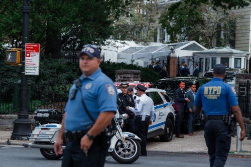 epa13254856 US President Trump's motorcade prepares to depart from New York Mayor Zohran Mamdani's residence in New York, New York, USA, 21 September 2026.  EPA/OLGA FEDOROVA