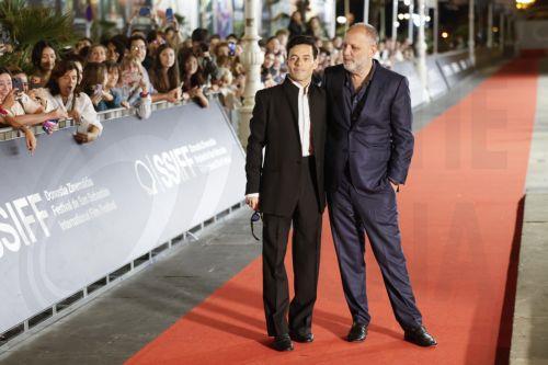 epa13256631 US actor Rami Malek (L) and filmmaker Ira Sachs (R) arrive for the presentation of the film 'The Man I Love' at the 74th San Sebastian International Film Festival, in San Sebastian, Spain, 22 September 2026. The festival runs until 26 September 2026.  EPA/Juan Herrero