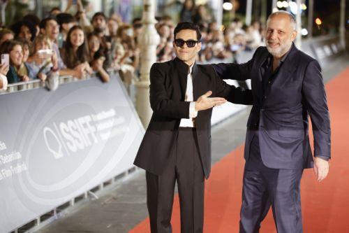 epa13256634 US actor Rami Malek (L) and filmmaker Ira Sachs (R) arrive for the presentation of the film 'The Man I Love' at the 74th San Sebastian International Film Festival, in San Sebastian, Spain, 22 September 2026. The festival runs until 26 September 2026.  EPA/Juan Herrero