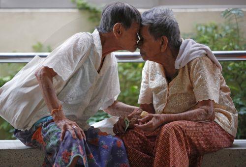 epa13273976 (FILE) -Thai elderly women, who have trouble seeing and hearing, chat closely at the Elderly Home Ban Bang Khae II in Bangkok, Thailand, 02 February 2021 (reissued on 01 October 2026). 01 October marks the United Nations International Day of Older Persons. This year, the theme is ‘The Age of Longevity: Rethinking Systems for Longer Lives.’ ...