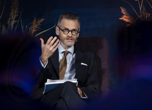 epa13277422 Moderator David Rennie (Geopolitics Editor at The Economist) attends the opening session 'Security and Stability after Russia's War in Ukraine' during the Helsinki Security Forum (HSF) 2026 in Helsinki, Finland, 02 October 2026. The fifth annual HSF takes place from 02 to 04 October, gathering international leaders to discuss European security...