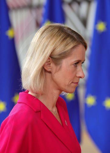 epa13305922 European High Representative of the Union for Foreign Affairs Kaja Kallas arrives for a European Council summit in Brussels, Belgium, 15 October 2026. European Union (EU) heads of state and government are meeting for a two-day summit on 15 and 16 October 2026 focusing on European competitiveness and energy prices, the EU's long-term budget for...