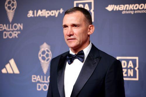 epa13333030 Former Ukrainian international Andriy Shevchenko arrives for the 2026 Ballon d'Or awards ceremony at the London Palladium Theatre, London, Great Britain, 26 October 2026. It is the 70th edition of the annual ceremony.  EPA/TOLGA AKMEN
