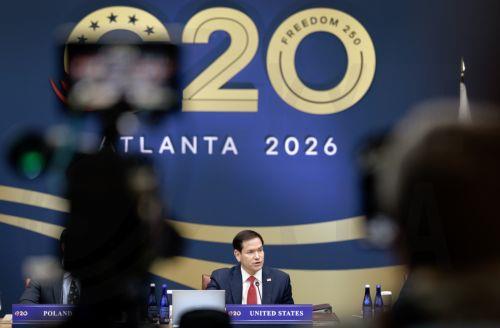 epa13341611 US Secretary of State Marco Rubio speaks during the G20 Foreign Ministers' meeting at Loews Atlanta Hotel in Atlanta, Georgia, USA, 30 October 2026. The meeting of the G20 Foreign Ministers leads up to the G20 Leaders' Summit, which will bring together leaders from 55 nations and organizations in Doral, Florida,  in December 2026.  EPA/CRISTOBAL...