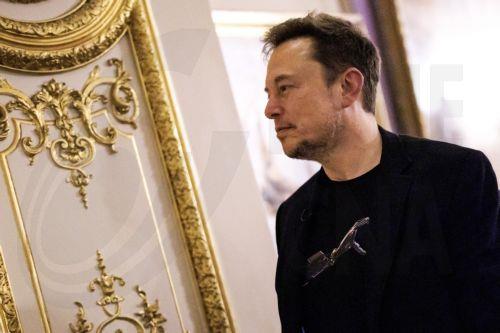 epa10955422 US tech entrepreneur Elon Musk, owner of Tesla, SpaceX and X, looks on after attending a conversation event with British Prime Minister Rishi Sunak (unseen) in central London, Britain, 02 November 2023. The conversation will be streamed on X (formerly Twitter) and follows the two-day AI Safety Summit that was held at Bletchley Park.  EPA/TOLGA...