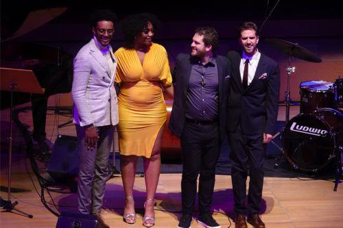 Φωτογραφία που δόθηκε σήμερα στη δημοσιότητα και εικονίζει στιγμιότυπο από τη συναυλία των Samara Joy and Trio στην αίθουσα Χρήστος Λαμπράκης, του Μεγάρου Μουσικής Αθηνών, την Κυριακή 05 Νοεμβρίου 2023. Δευτέρα 06 Νοεμβρίου 2023. ΑΠΕ-ΜΠΕ/ΜΕΓΑΡΟ ΜΟΥΣΙΚΗΣ ΑΘΗΝΩΝ/ΧΑΡΗΣ ΑΚΡΙΒΙΑΔΗΣ