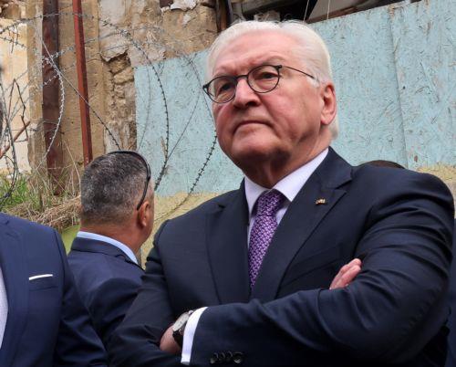 Ο Πρόεδρος της Δημοκρατίας κ. Νίκος Χριστοδουλίδης μαζί με τον Πρόεδρο της Γερμανίας Frank-Walter Steinmeier επισκέπτονται την παλιά πόλη της Λευκωσίας κατά μήκος της πράσινης γραμμής, Δευτέρα 12 Φεβρουαρίου 2024. ΚΥΠΕ/ΚΑΤΙΑ ΧΡΙΣΤΟΔΟΥΛΟΥ