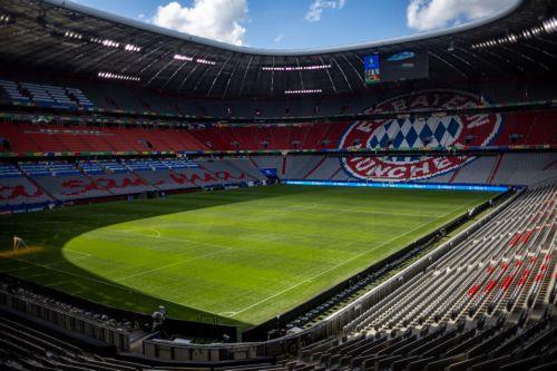 epa11407899 A general view of the Allianz Arena, on the eve of the UEFA EURO 2024 opening match between Germany and Scotland, in Munich, Germany, 13 June 2024. The UEFA EURO 2024 runs from 14 June to 14 July in Germany.  EPA/MARTIN DIVISEK