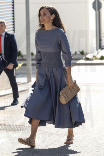 epa11436051 Spain's Queen Letizia arrives to preside over a board of trustees' meeting of the FAD Youth Foundation, a foundation against drug addiction, in Madrid, Spain, 25 June 2024.  EPA/CHEMA MOYA