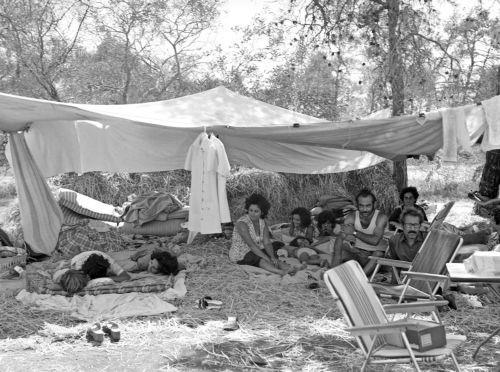 ΦΩΤΟΓΡΑΦΙΑ ΑΡΧΕΙΟ ΓΤΠ/ Αύγουστος του 1974. Το δάσος της Άχνας μετατρέπεται σε καταφύγιο χιλιάδων προσφύγων. Από χωριά της Μεσαορίας, της Αμμοχώστου και της Κερύνειας. Σκηνές ανθρώπινου πόνου και δυστυχίας που συγκλονίζουν. Παιδιά κοιμούνται στο χώμα, μάνες που κλαίνε σκοτωμένα ή αγνοούμενα παιδιά. Άνθρωποι που δεν έχουν τα βασικά φαγητό και ρούχα.Φέτος...