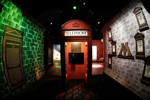 epa11647039 One of the rooms housing the 'Harry Potter: The Exhibition' at Ibercaja Delicias Space in Madrid, Spain, 07 October 2024. The interactive exhibition is held in over 20 galleries and allows visitors to explore moments, characters, settings and creatures of the Harry Potter and Fantastic Beasts films, through behind-the-scenes details such as...