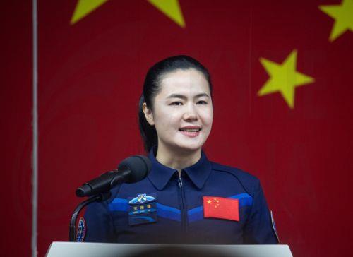 epa11689842 Astronaut Wang Haoze participates in a press conference for the Shenzhou-19 manned spaceflight mission near Jiuquan in Gansu Province, China, 29 October 2024. China's Shenzhou-19 crewed spaceship is scheduled to be launched on 30 October.  EPA/JESSICA LEE