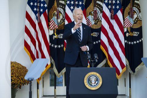 epa11707713 US President Joe Biden delivers remarks on the results of the 2024 presidential election during an address to the nation in the Rose Garden of the White House in Washington, DC, USA, 07 November 2024. President Biden stated he accepts the choice the country made, after Republican presidential candidate Donald J. Trump was declared the winner of...