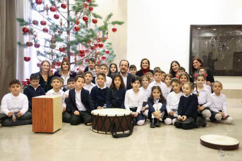 Ο Πρόεδρος της Δημοκρατίας κ. Νίκος Χριστοδουλίδης ακούει τα κάλαντα από μαθητές Δημοτικών, Γυμνασίων και Λυκείων.