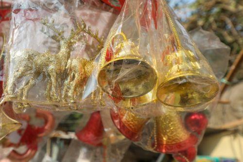 epa11790981 Christmas decorative items are displayed for sale at a shop in Dhaka, Bangladesh, 23 December 2024.Â   EPA/MONIRUL ALAM