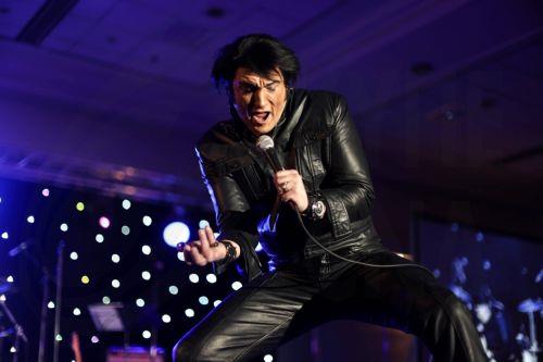 epa11805003 Contestant Brian Troy performs at the European Elvis Championships 2025 in Birmingham, Britain, 03 January 2025. Tribute artists are competing in 24 acts, portraying different Elvis 'eras', for the title of Europe's best Elvis Presley tribute at the championship held near the US musician's birthday. The competition takes place from 03 to 05...