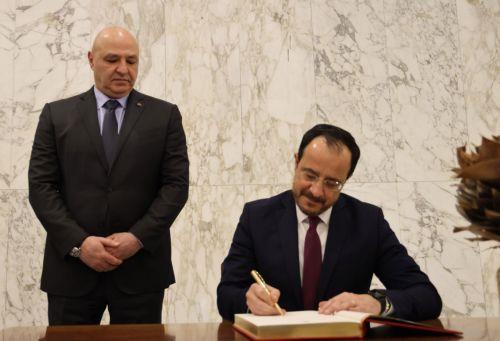 Ο Πρόεδρος της Δημοκρατίας κ. Νίκος Χριστοδουλίδης σε συνάντηση με τον νέο Πρόεδρο του Λιβάνου κ. Joseph Aoun.